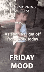 Baby Dancing Happy Friday Meme GIF