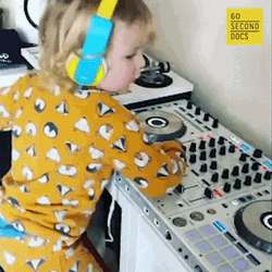 Baby DJ Feeling The Groove GIF