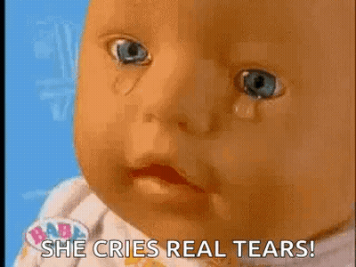 Baby Doll Crying Real Tears GIF