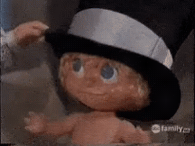 Baby Doll In Top Hat On ABC Family Channel GIF