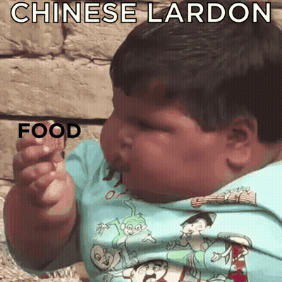 Baby Eating Food Chinese Lard GIF