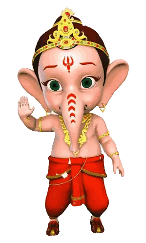 Baby Elephant Wearing Crown Sticker