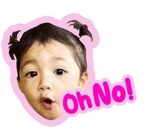 Baby Face Sticker Oh No Sticker