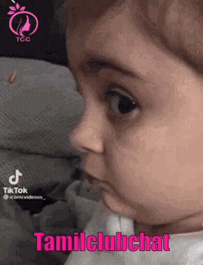 Baby Face With Tamilclubchat Text GIF