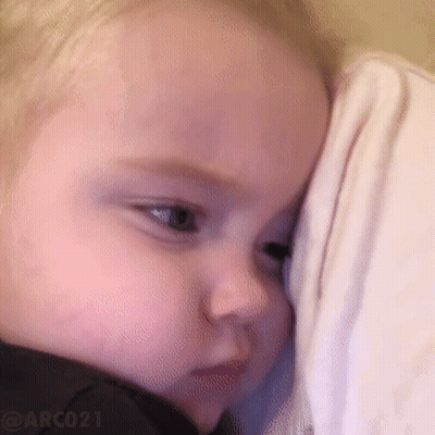 Baby Face With White Towel GIF