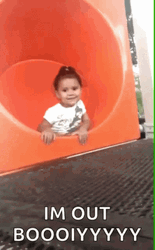 Baby Fall Shout I'm Out GIF