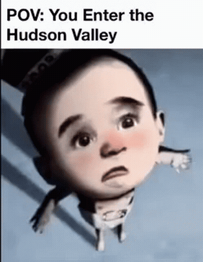 Baby Flying With Sad Face GIF