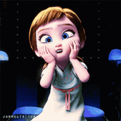 Baby Frozen Anna Squishing Her Face GIF