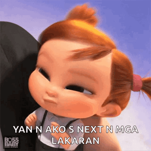 Baby Girl Cartoon Yan N Ako S Words GIF