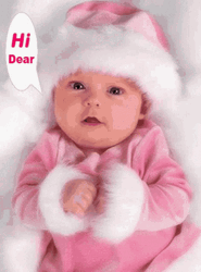 Baby Girl Good Night Wink GIF