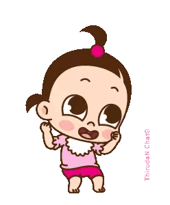 Baby Girl In Pink Shirt Sticker