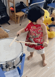 Baby Girl Rim Shot GIF
