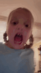 Baby Girl Shouting Joe Mama  GIF