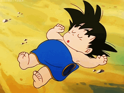 Baby Goku Sleeping