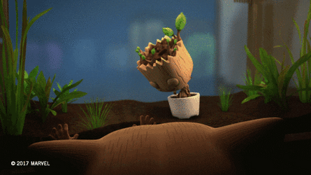 Baby Groot Jumping GIF