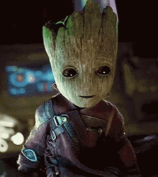 Baby Groot Pukes Food GIF