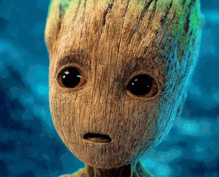 Baby Groot Puppy Eyes GIF
