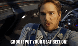 Baby Groot Put Your Seat Belt On GIF