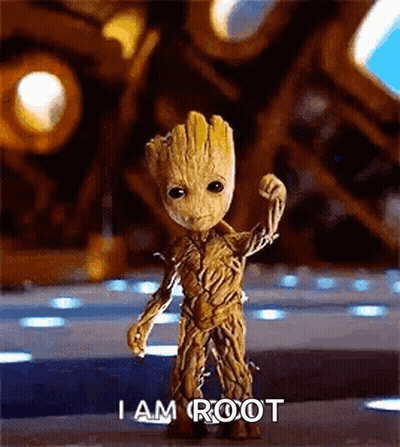 Baby Groot Standing On Stage GIF