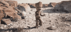 Baby Groot Tantrums GIF