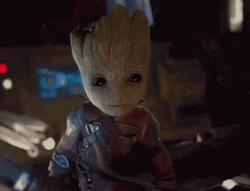 Baby Groot Throwing Up GIF