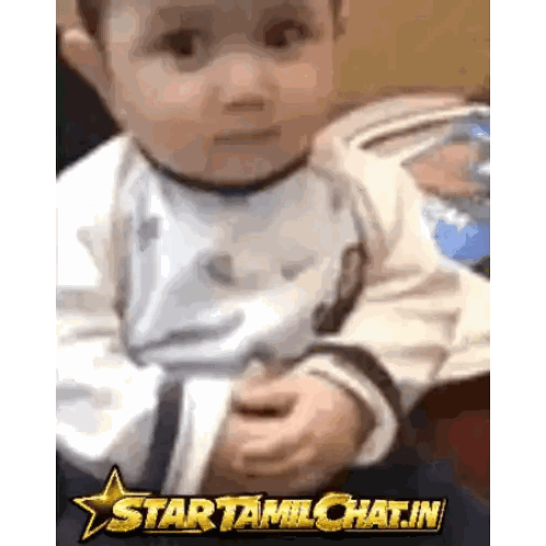 Baby Held By Person With Starttamilchat.in Sticker