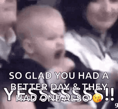Baby Held By Woman So Glad You Had A Better Day GIF