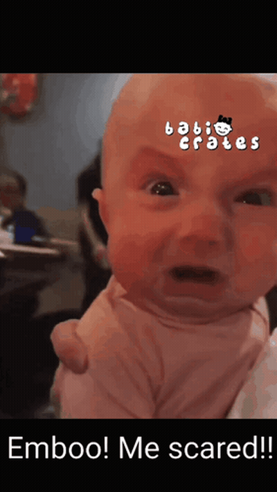 Baby Held In Arms Saying Emboo Me Scared GIF