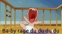 Baby Herman Animated Crying Loudly GIF