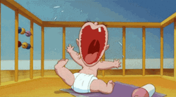 Baby Herman Animated Crying GIF