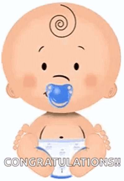 Baby Holding Bottle With Pacifier GIF