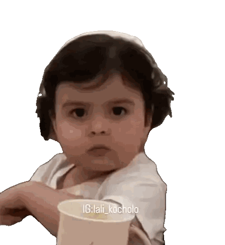 Baby Holding Cup #Ig:lali_kocholo Sticker