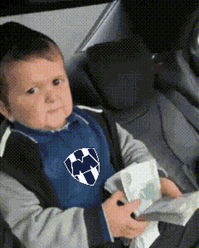 Baby In Blue Shirt With Soccer Ball In Car Seat GIF