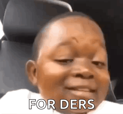 Baby In Car With For Ders On Face GIF