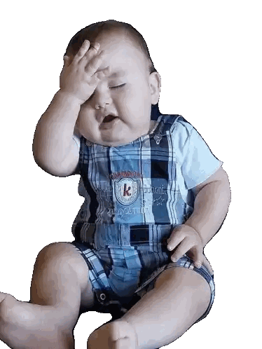 Baby In Plaid Shirt With K Sticker