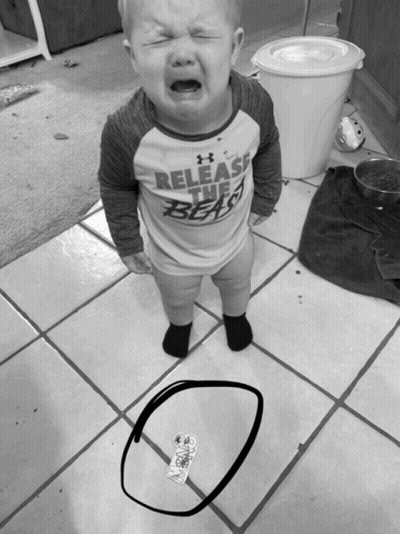 Baby In Release The Beast Shirt Crying GIF
