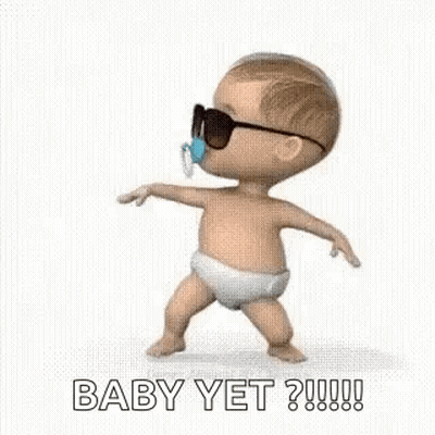 Baby In Sunglasses And Pacifier Dancing GIF