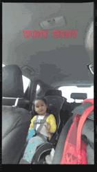 Baby In The Car Woot Woot GIF