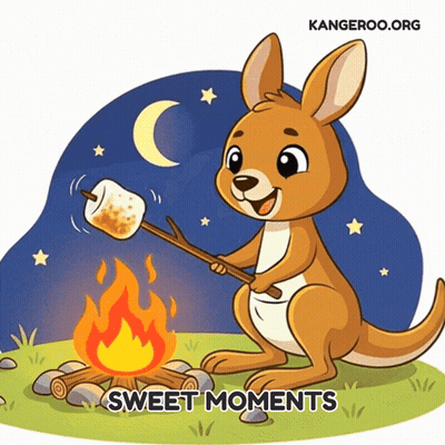 Baby Kangaroo Standing On Hind Legs Plaid Blanket Viralhog GIF