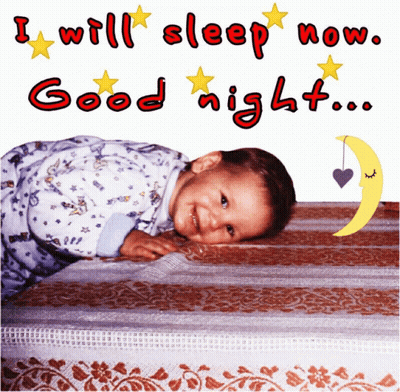 Baby Laying In Bed Saying I Will Sleep Now Good Night GIF