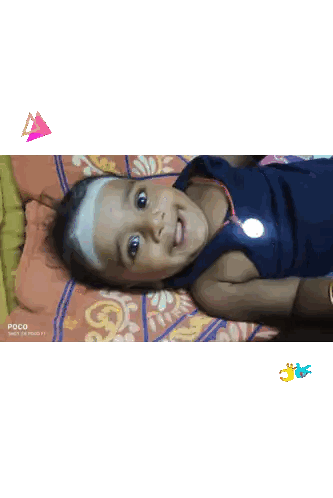 Baby Laying On Blanket With Bottle Sticker