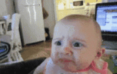 Baby Looking At Camera Saying Yeah Its Good Alright Whats It To You GIF
