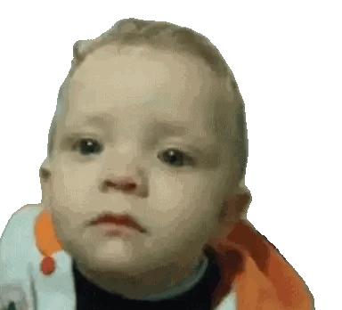 Baby Making Funny Face Sticker