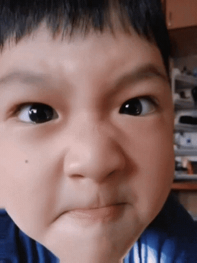Baby Making Funny Face Mouth Open GIF