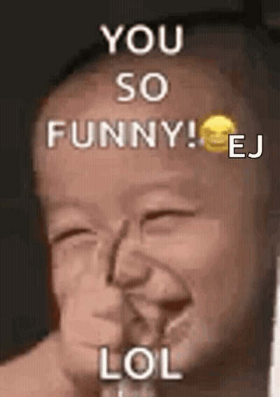 Baby Making Funny Face Saying You So Funny LOL GIF