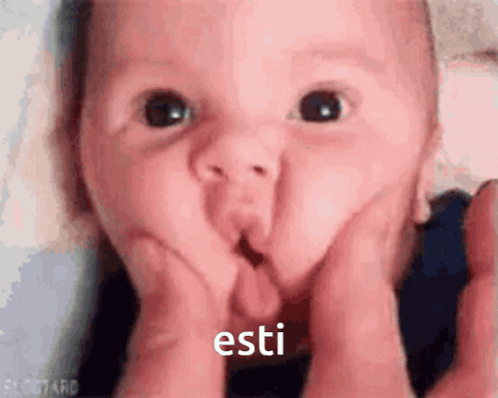 Baby Making Funny Face With Esti GIF