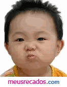 Baby Making Funny Face With MeuRecados Sticker
