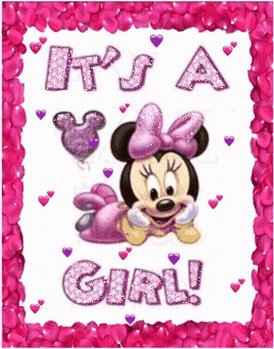 Baby Minnie Mouse It's A Girl GIF