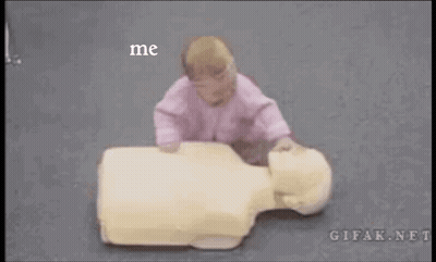 Baby On Mannequin With Me And Also Me GIF