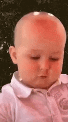 Baby Oooh Reaction After He Saw His Food GIF
